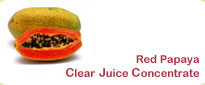 Red Papaya Frozen Clear Juice Concentrate